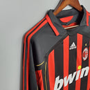 Camisa Milan Titular 06/07 - Versão Retrô Manga Comprida