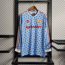 Camisa Manchester United Reserva 90/92 - Versão Retrô Manga Comprida